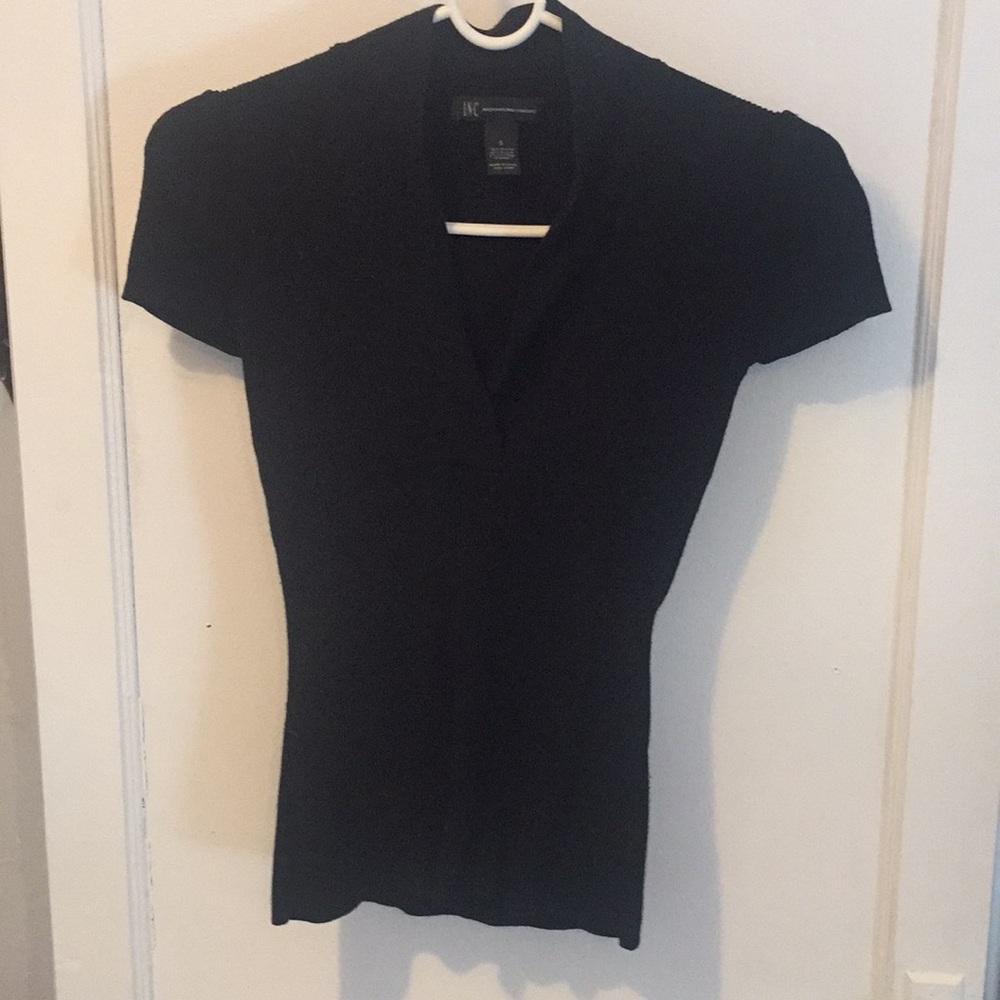 INC black short sleeve shirt